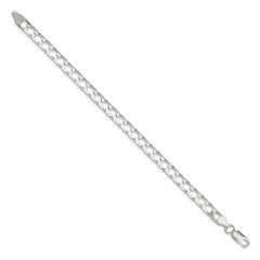 Sterling Silver 6.25mm D/C Square Curb Chain QFOC220-8