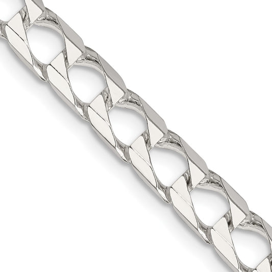 Sterling Silver 6.25mm D/C Square Curb ChainQFOC220