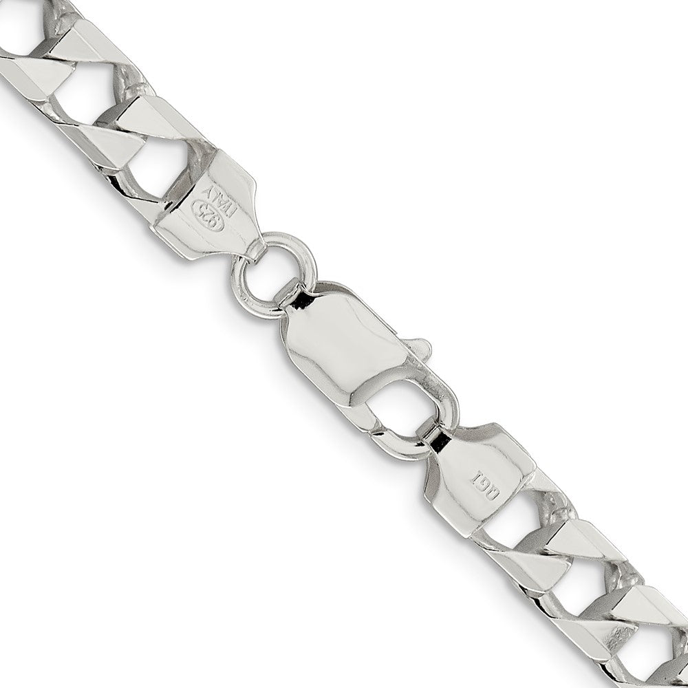 Sterling Silver 7.2mm D/C Square Curb ChainQFOC250