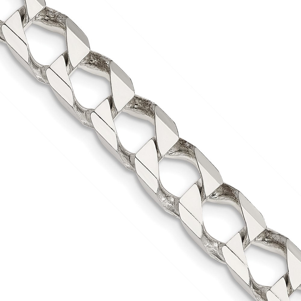 Sterling Silver 7.2mm D/C Square Curb ChainQFOC250