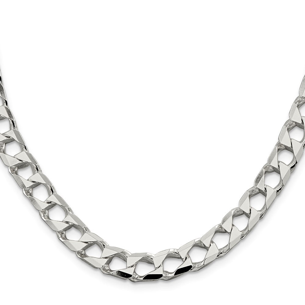 Sterling Silver 8.6mm D/C Square Curb ChainQFOC300