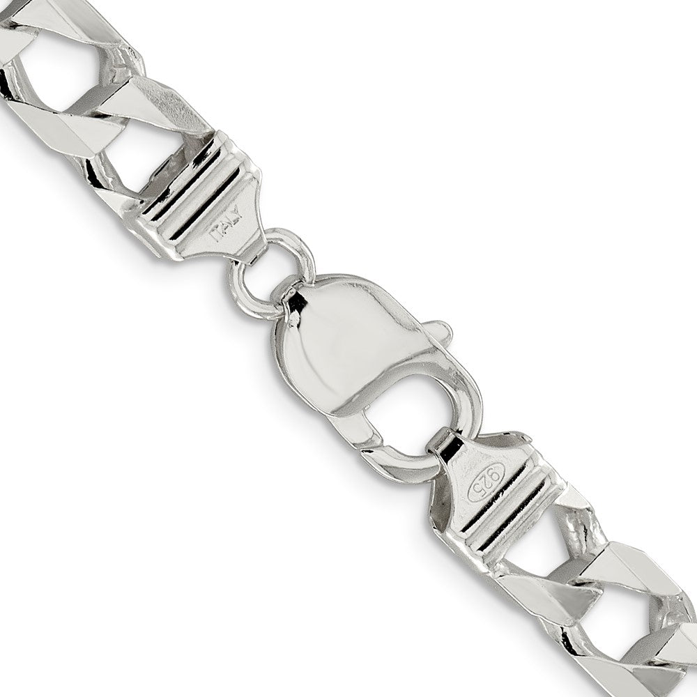 Sterling Silver 8.6mm D/C Square Curb ChainQFOC300