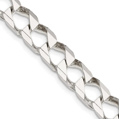 Sterling Silver 8.6mm D/C Square Curb ChainQFOC300