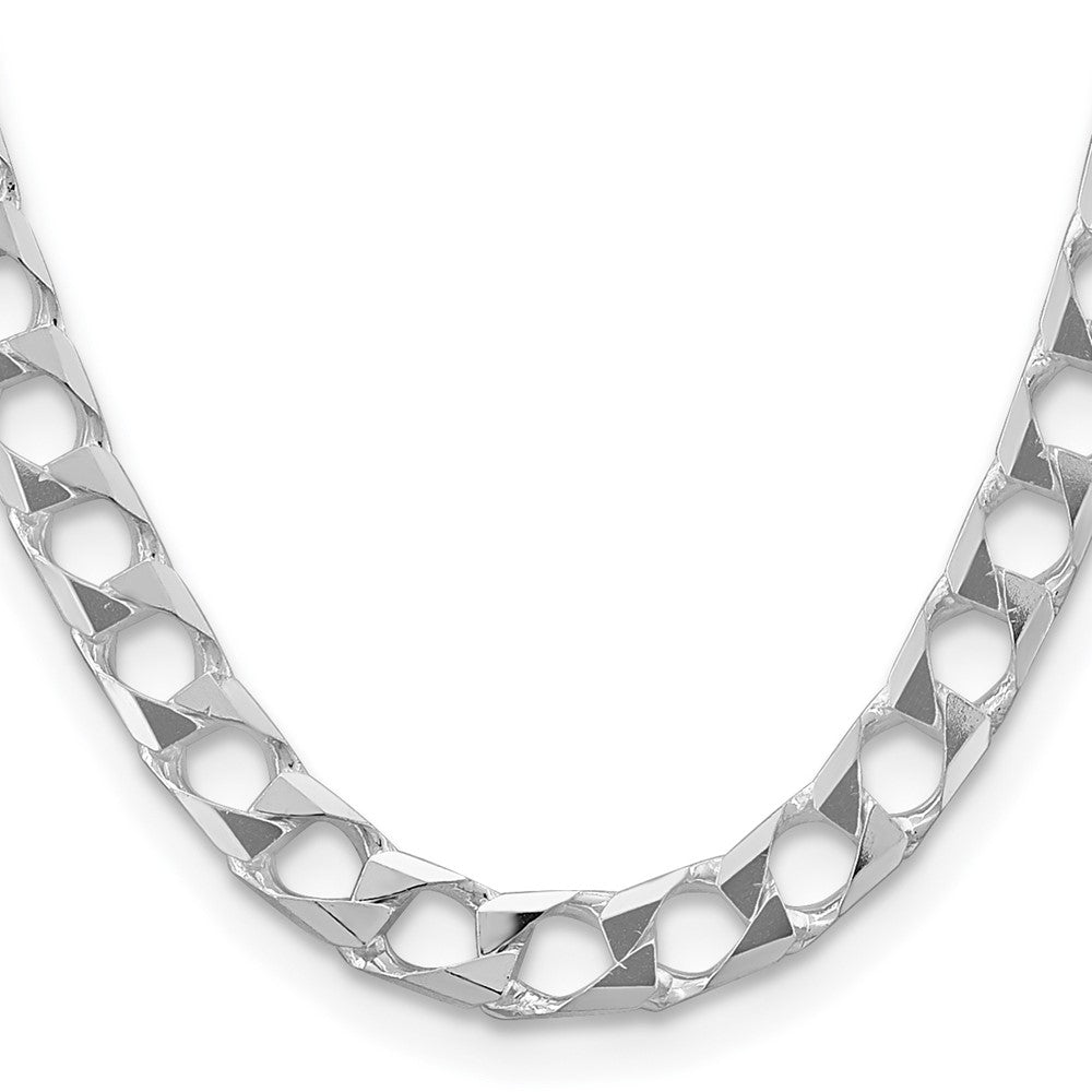 Sterling Silver 10.3mm D/C Square Curb ChainQFOC350