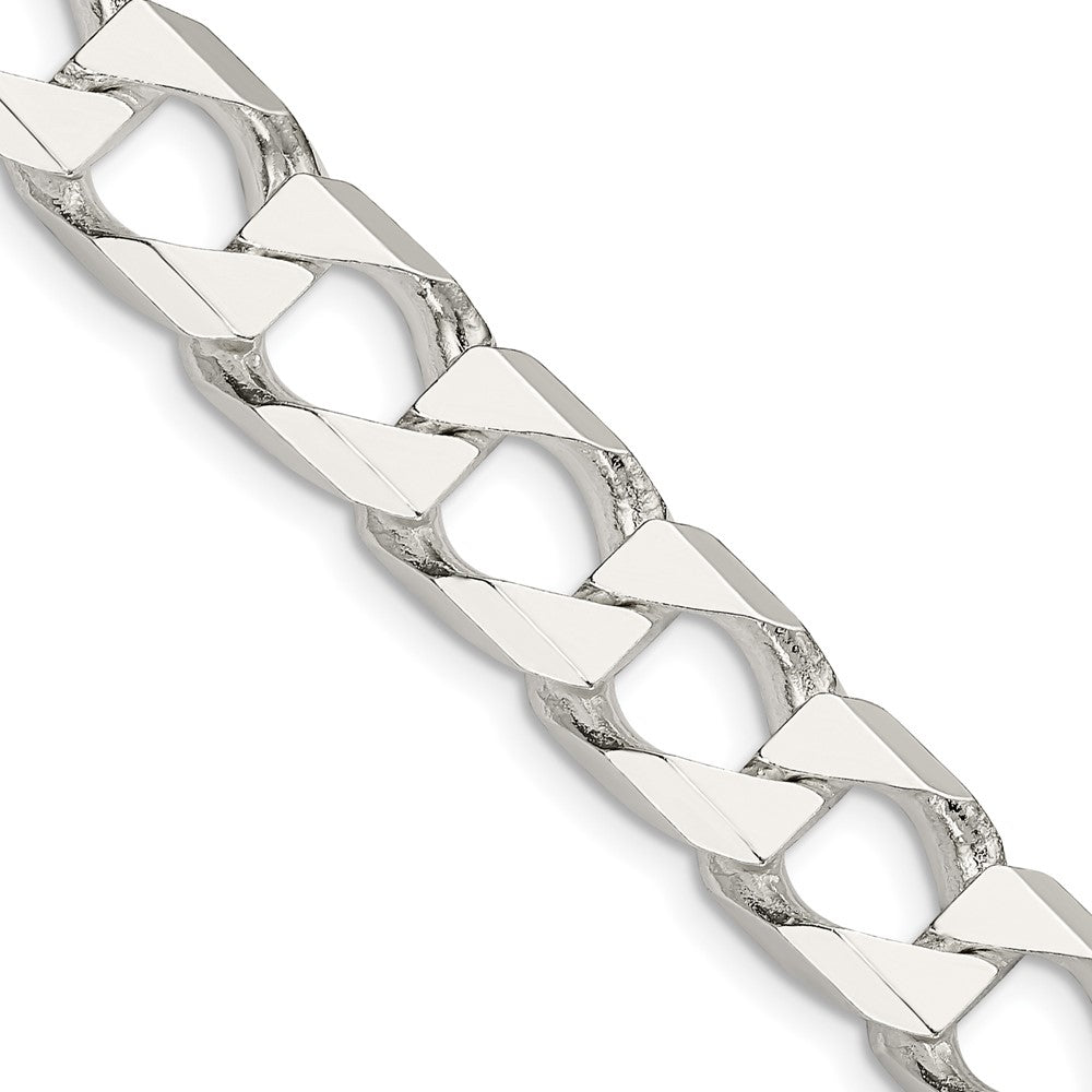 Sterling Silver 10.3mm D/C Square Curb ChainQFOC350