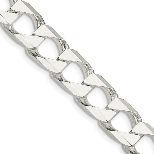 Sterling Silver 10.3mm D/C Square Curb ChainQFOC350
