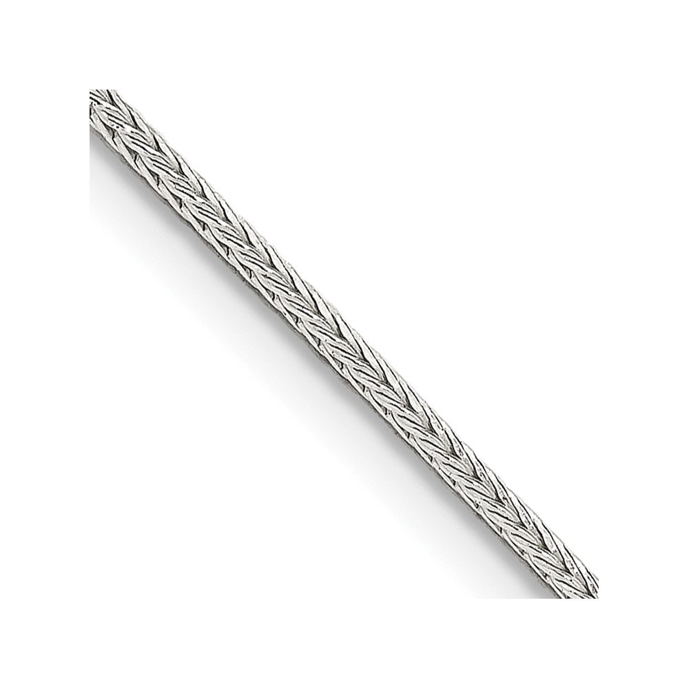 Sterling Silver 1.25mm Diamond-cut Round Franco ChainQFR125