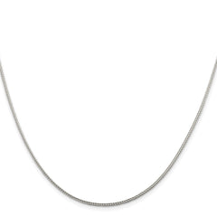 Sterling Silver Rhodium-plated 1.45mm Diamond-cut Round Franco Chain w/4inQFR150R