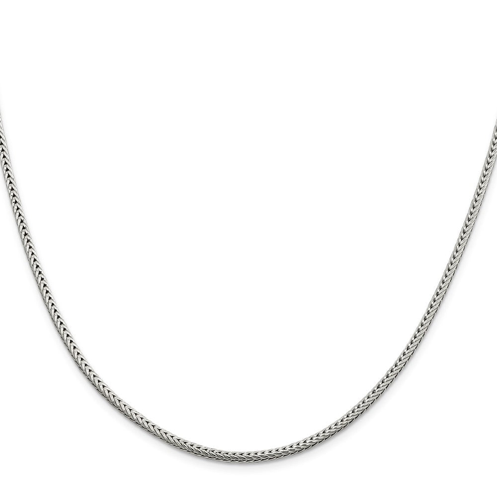 Sterling Silver 2.5mm Diamond-cut Round Franco ChainQFR250