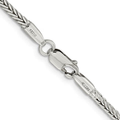Sterling Silver 2.5mm Diamond-cut Round Franco ChainQFR250