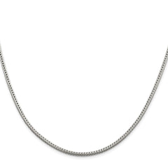 Sterling Silver Rhodium-plated 2.5mm Diamond-cut Round Franco ChainQFR250R