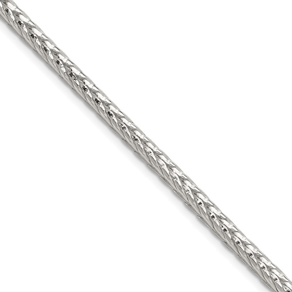 Sterling Silver 3.8mm Diamond-cut Round Franco ChainQFR350