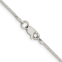 Sterling Silver 1.25mm Diamond-cut Snake ChainQFS16