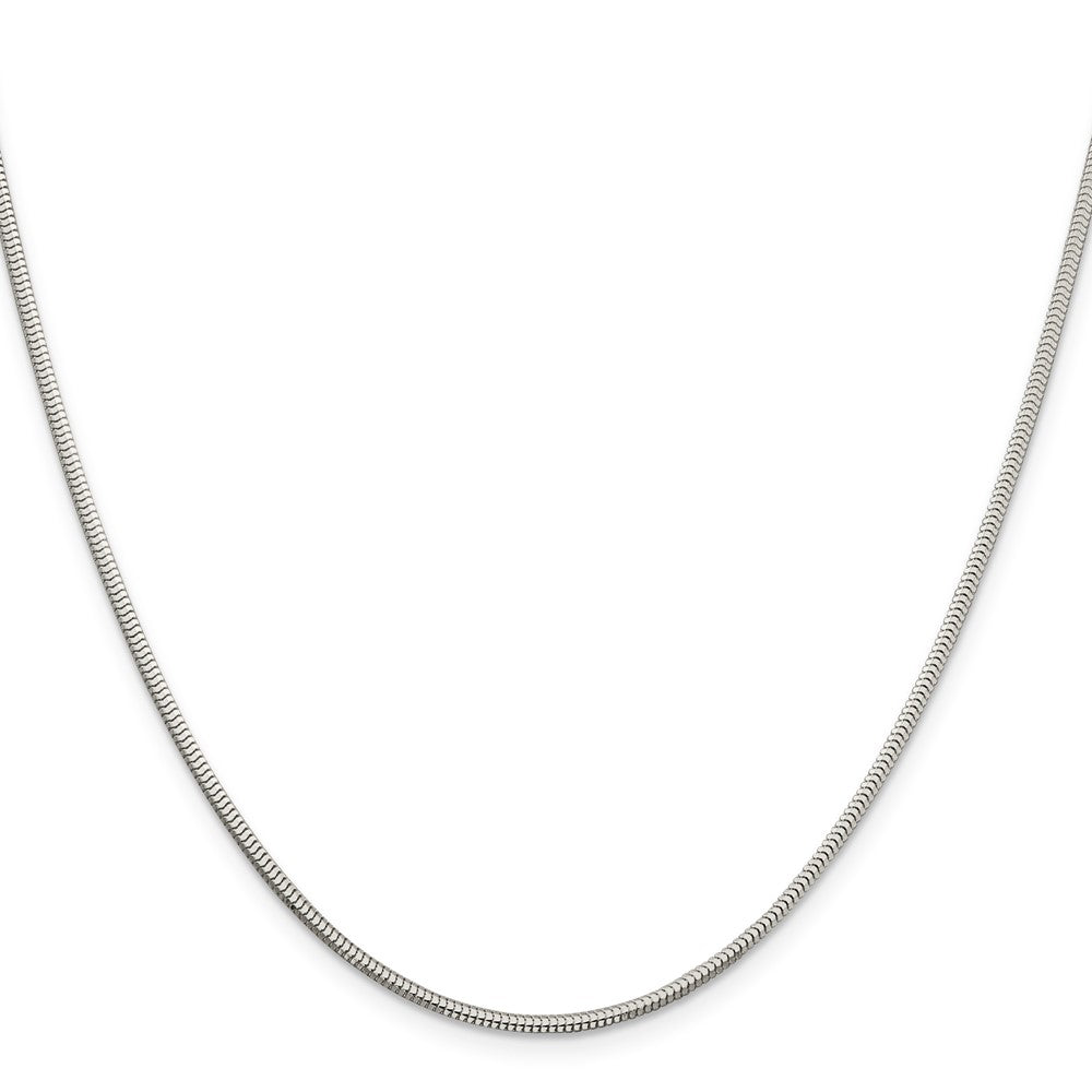 Sterling Silver 2mm Diamond-cut Snake ChainQFS3