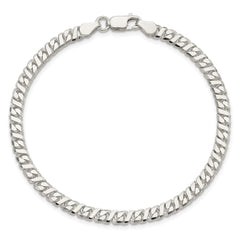 Sterling Silver 4.25mm Fancy Flat Link Bracelet QG1141-8