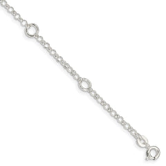 Sterling Silver Polished Fancy Rolo Chain Children's Bracelet QG1329-6