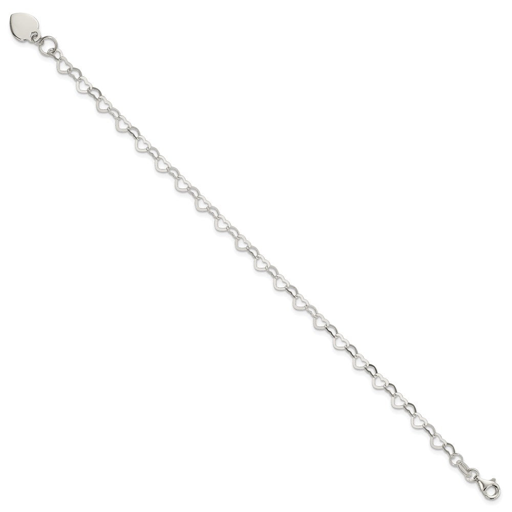 Sterling Silver Fancy Link Bracelet QG1452-7.5