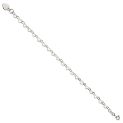 Sterling Silver Fancy Link Bracelet QG1452-7.5