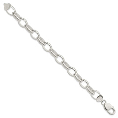 Sterling Silver Rolo Bracelet QG1536-7.5