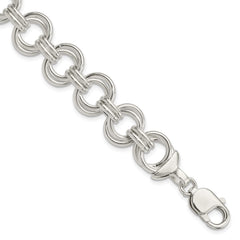 Sterling Silver Fancy Link Bracelet QG1556-7.5