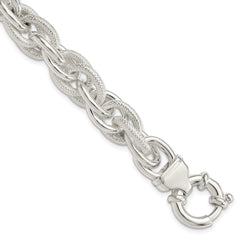 Sterling Silver Fancy Link Bracelet QG1559-7.75