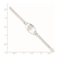 Sterling Silver Childrens 5in Plus 1in Ext ID Bracelet QG1652