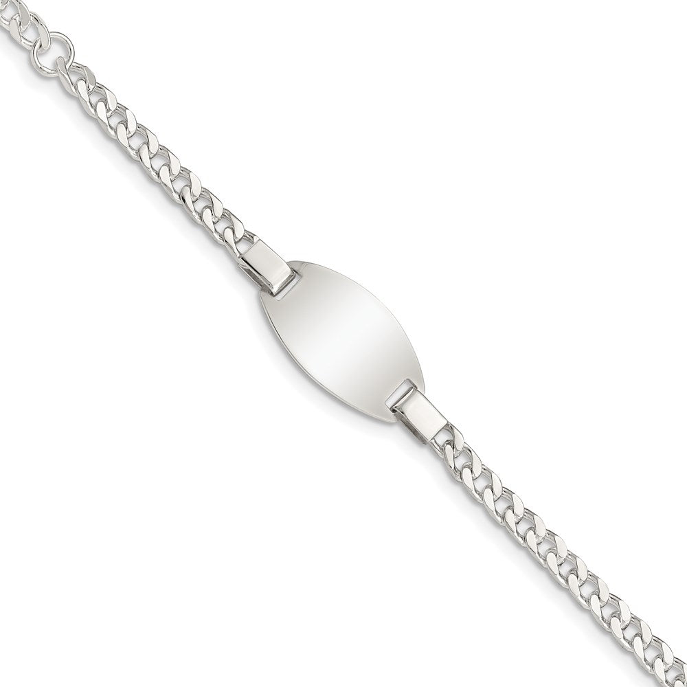 Sterling Silver Childrens 5in Plus 1in Ext ID Bracelet QG1652