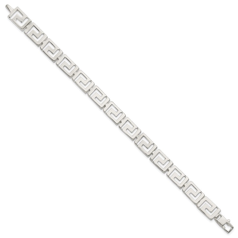 Sterling Silver Greek Key Bracelet QG1683-7.5