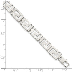 Sterling Silver Greek Key Bracelet QG1683-7.5