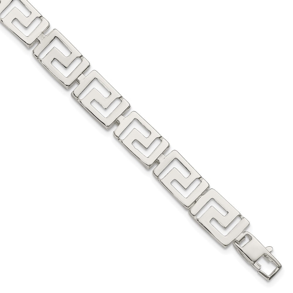 Sterling Silver Greek Key Bracelet QG1683-7.5