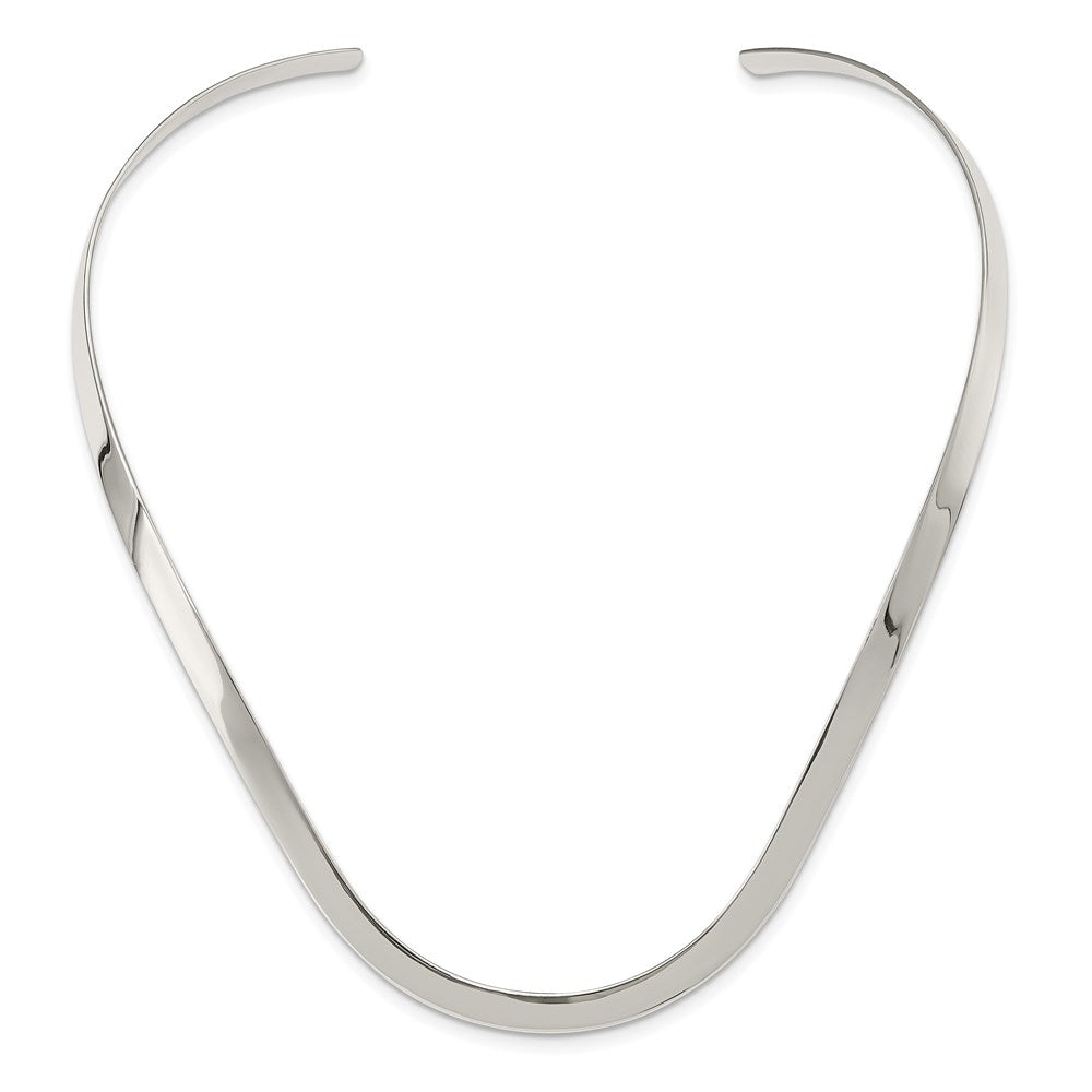 Sterling Silver 5mm Polished Neck Collar QG1724