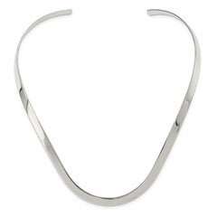 Sterling Silver 5mm Polished Neck Collar QG1724