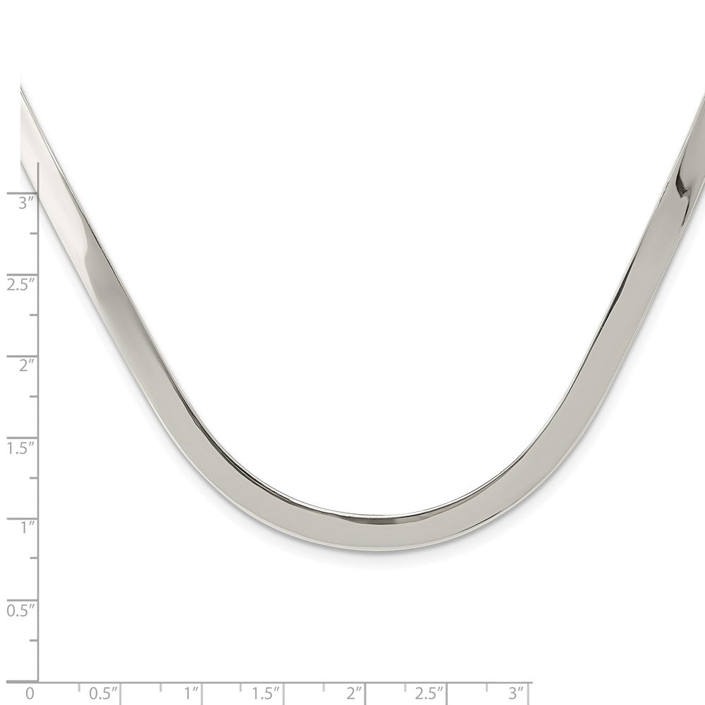 Sterling Silver 5mm Polished Neck Collar QG1724