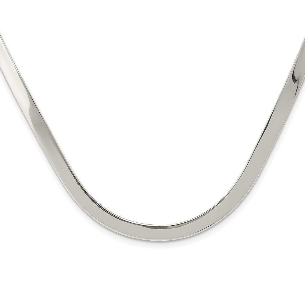 Sterling Silver 5mm Polished Neck Collar QG1724