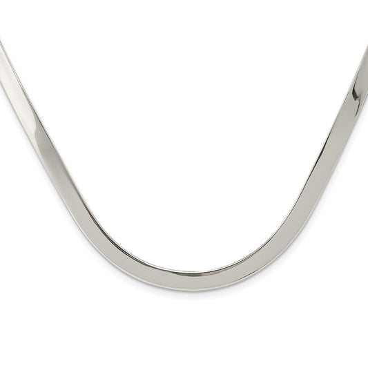 Sterling Silver 5mm Polished Neck Collar QG1724