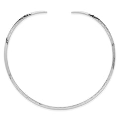 Sterling Silver 3.5mm Hammered Neck Collar QG1740