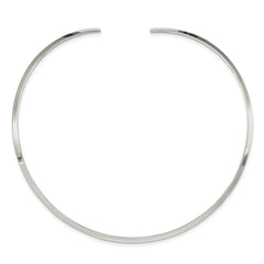 Sterling Silver Polished 3mm Neck Collar QG1745