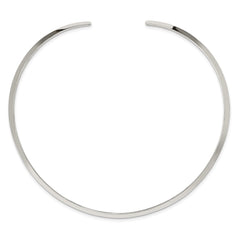 Sterling Silver Polished 4mm Neck Collar QG1746