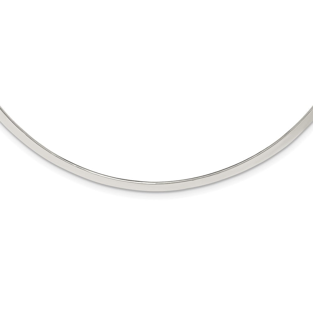 Sterling Silver Polished 4mm Neck Collar QG1746