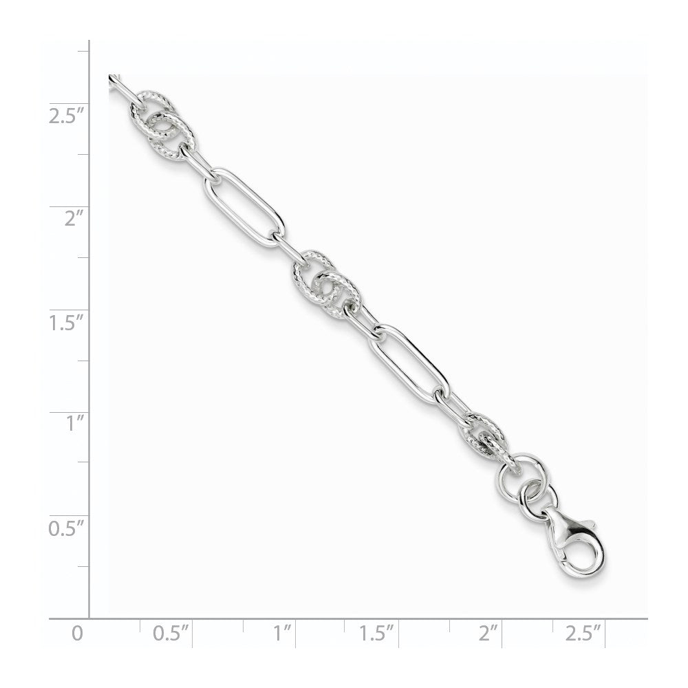 Sterling Silver Bracelet QG2218-7.5