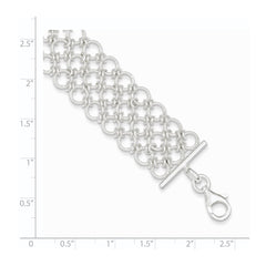 Sterling Silver Multi-Link Bracelet QG2294-7.5
