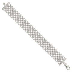 Sterling Silver Multi-Link Bracelet QG2294-7.5