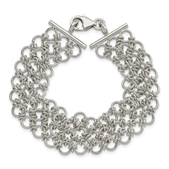 Sterling Silver Multi-Link Bracelet QG2294-7.5