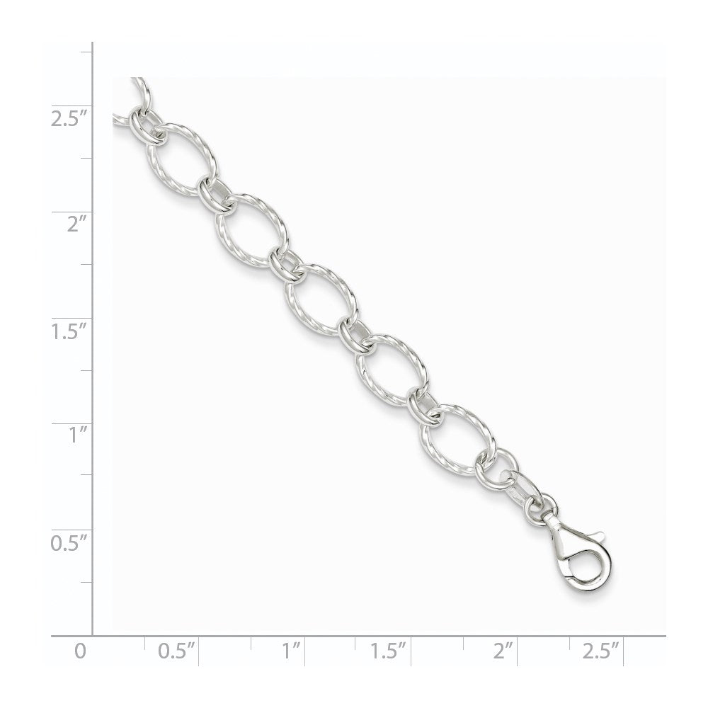 Sterling Silver Fancy Bracelet QG2338-7.5