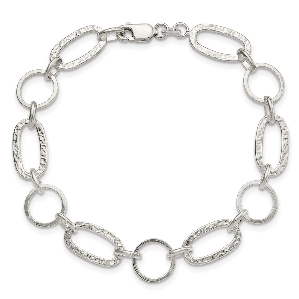 Sterling Silver Circle Bracelet QG2340-7.5