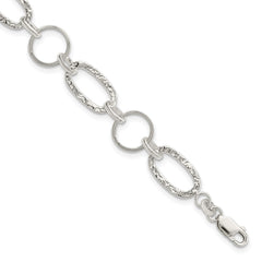 Sterling Silver Circle Bracelet QG2340-7.5