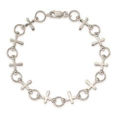 Sterling Silver Cross Bracelet QG2404-7.5