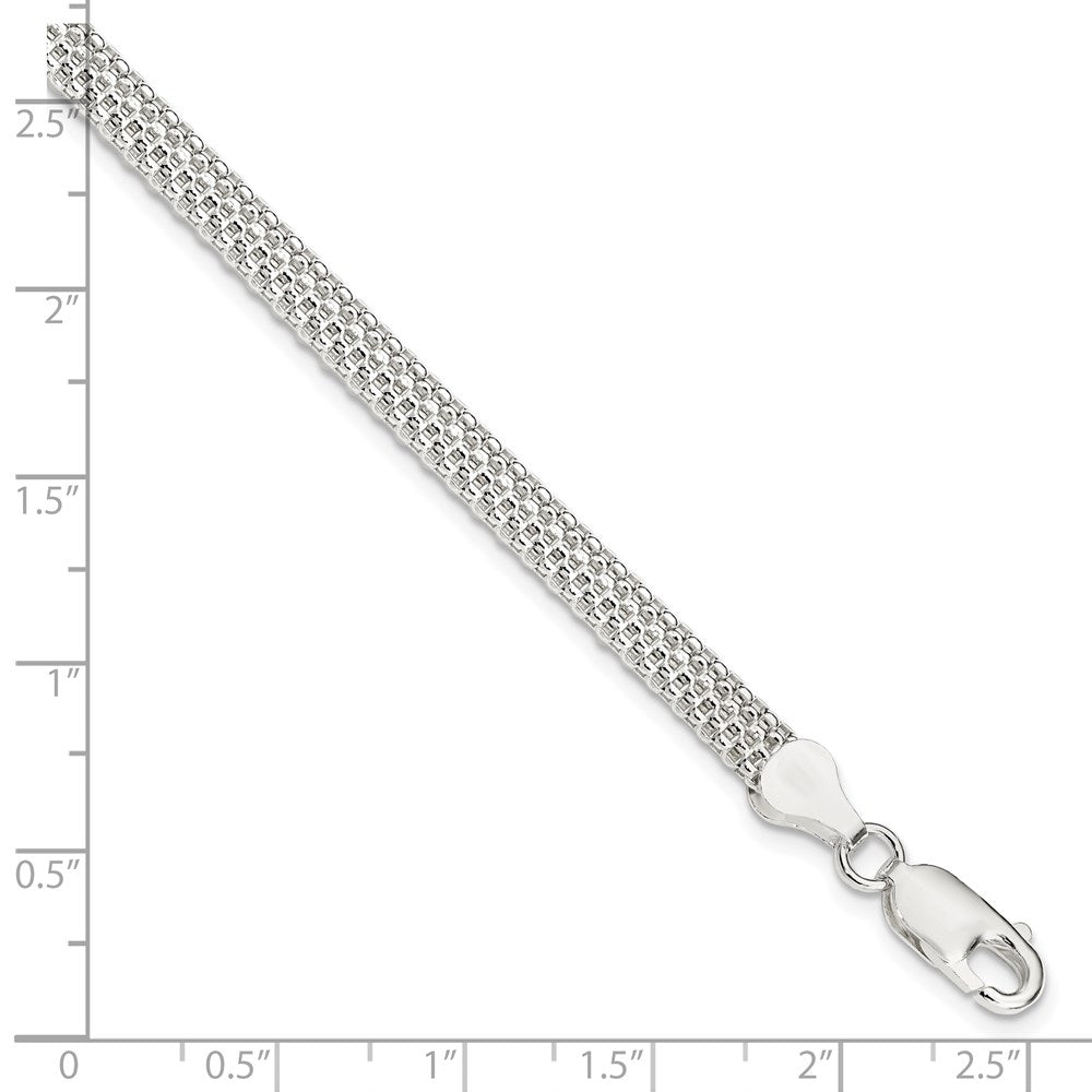 Sterling Silver 5mm Mesh Bracelet QG2569-7
