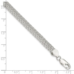 Sterling Silver 6mm Mesh Bracelet QG2570-7