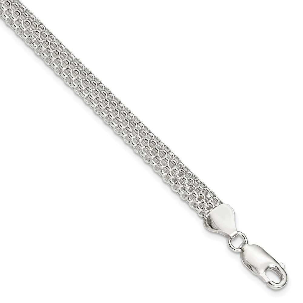 Sterling Silver 6mm Mesh Bracelet QG2570-7